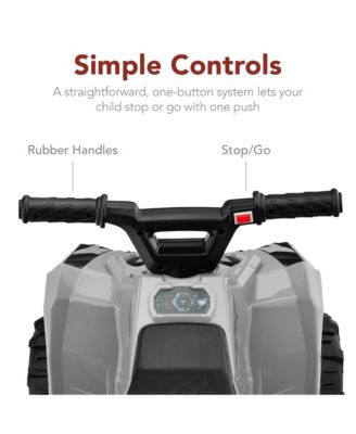 6V Kids Ride-On 4-Wheeler Quad ATV Car w/ 1.8mph Max Speed, Treaded Tires