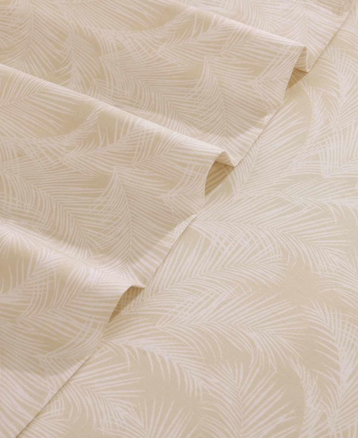 Tommy Bahama All Over Palms 300-thread Count Cotton 4-pc. Sheet Set, Queen In Neutral