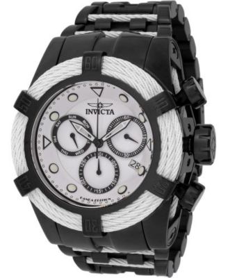 Men's 48606 Bolt Quartz Chronograph White, Black Dial Watch