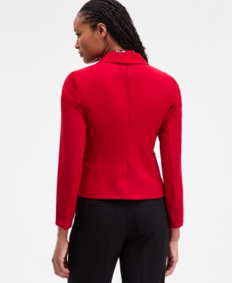 Women's Julia Stretch Crepe Patch-Pocket Blazer, Regular & Petite