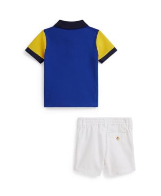 Baby Boys' Short-Sleeve Polo Shirt and Shorts, 2-Piece Set