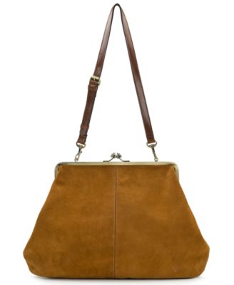 Patricia Nash - Extra Large Suede Serafina Frame Kiss-Lock Bag