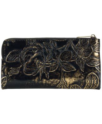 Prassa Bark Leaves Textured Wallet