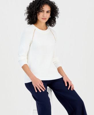 Women's Studded Crewneck Sweater