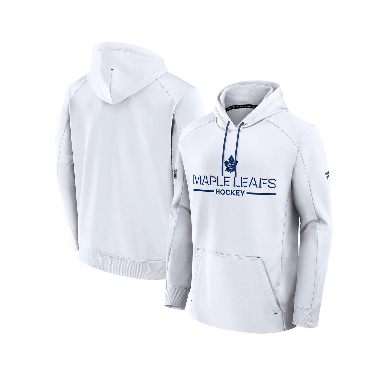 Men's White Toronto Maple Leaf's Authentic Pro Rink Hoodie