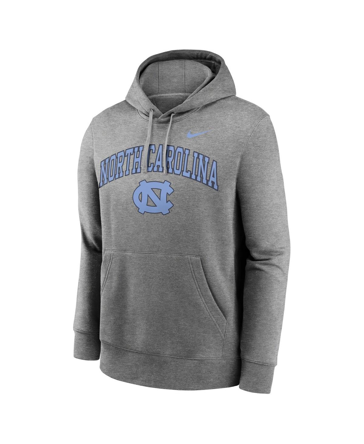 Nike Men's Gray North Carolina Tar Heels Club Fleece Arch Pullover Hoodie