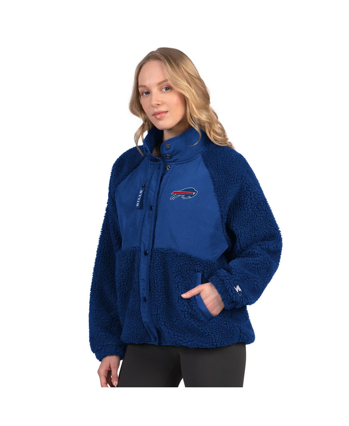 Starter Women's Royal Buffalo Bills On The Ball Sherpa Jacket In Blue