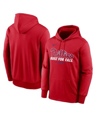Nike - Men's Red Philadelphia Phillies 2025 MLB Postseason Authentic Collection Therma Fleece Hoodie