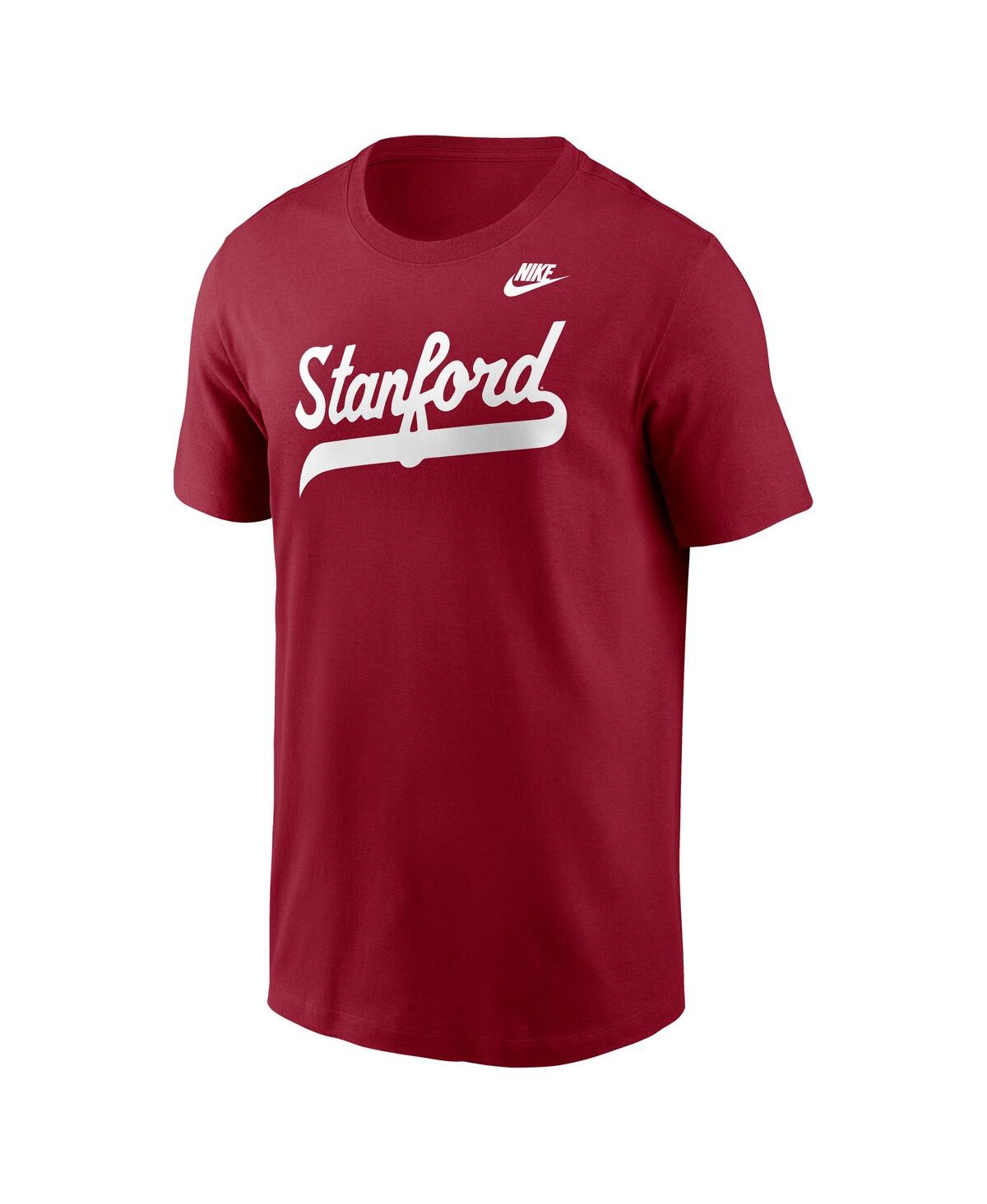 Nike Men's Cardinal Stanford Cardinal Baseball Script Vintage T-shirt In Red