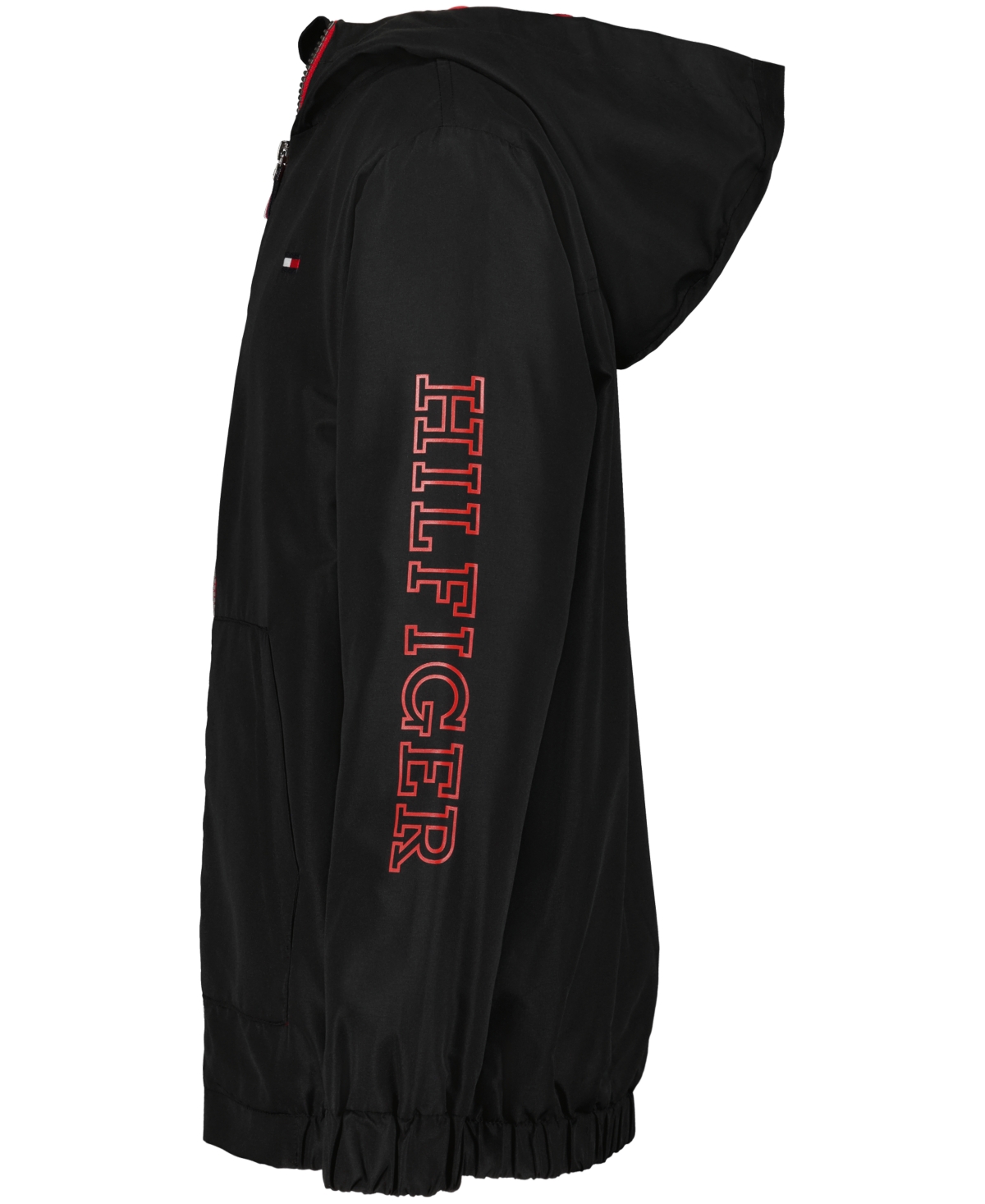 Tommy Hilfiger Boys 8-20 Full Zip Windbreaker Jacket In Black