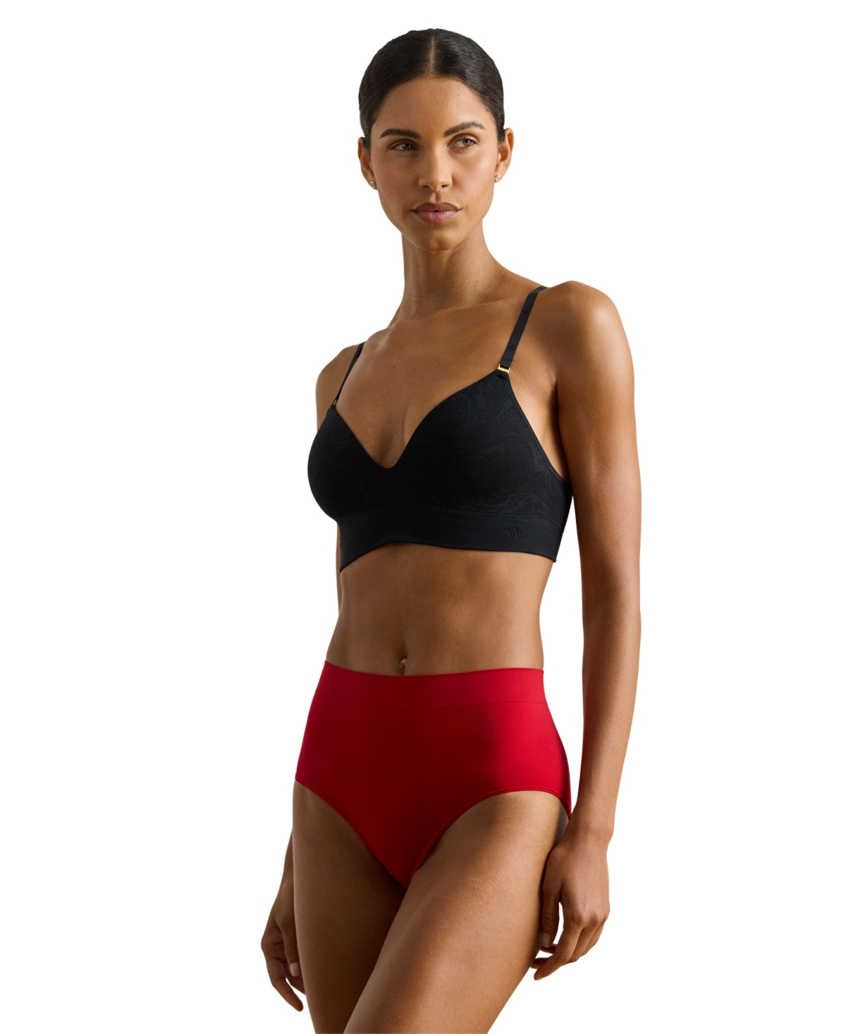 Lauren Ralph Women's Seamless Stretch Jersey High-Rise Brief Underwear 4L0012