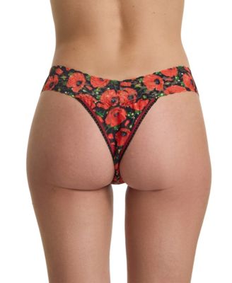 Women's Printed Signature Lace Original Rise Thong Underwear