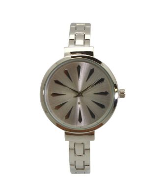 Silver Petite Artistic Bangle Watch