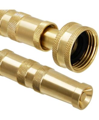 Heavy Duty Brass Adjustable Twist Hose Nozzle 2-Pack