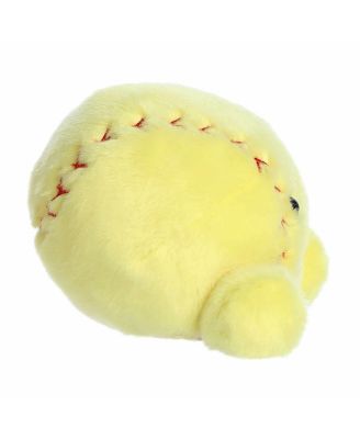 Mini Shortstop Soft Ball Palm Pals Adorable Plush Toy Yellow 5"