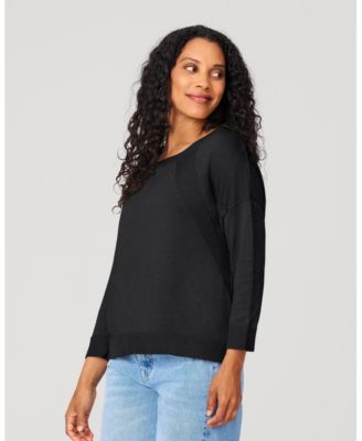 Women's Button Back Rib Knit Sweater