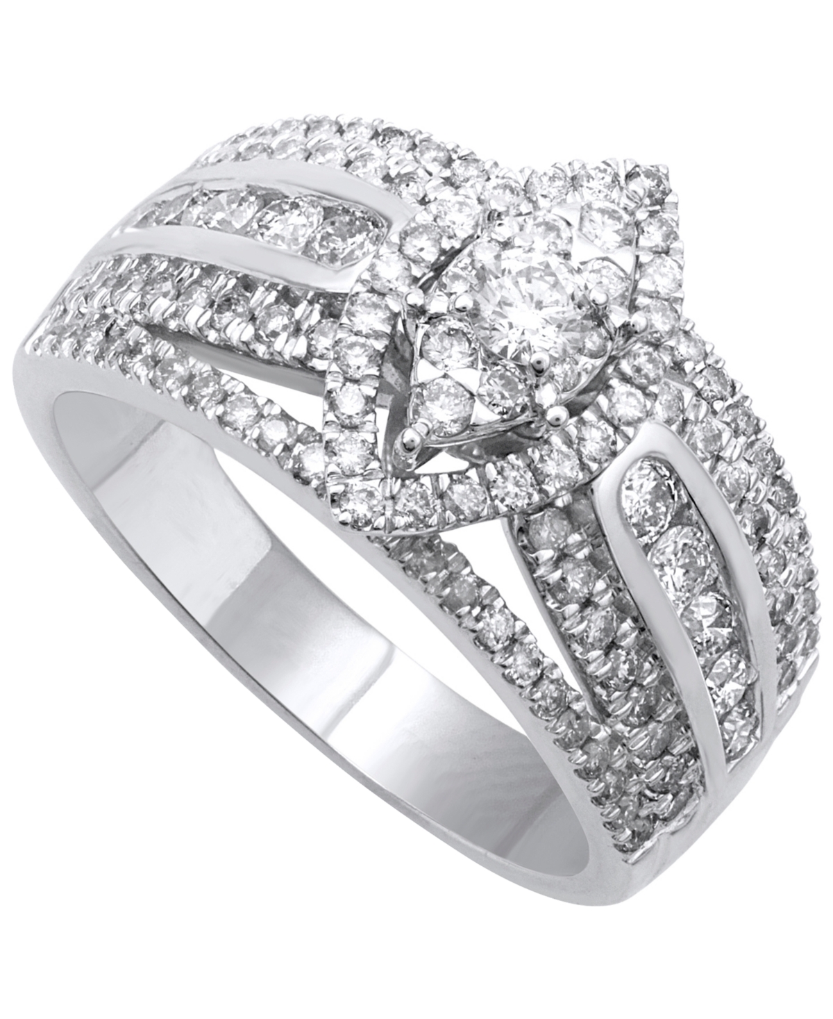 Macy's Diamond Ring (1 Ct. T.w.) In 14k White Gold