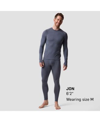Men's Cedars RWS Merino Lt-Wt Baselayer Crew Top Lightweight Long Underwear Tops