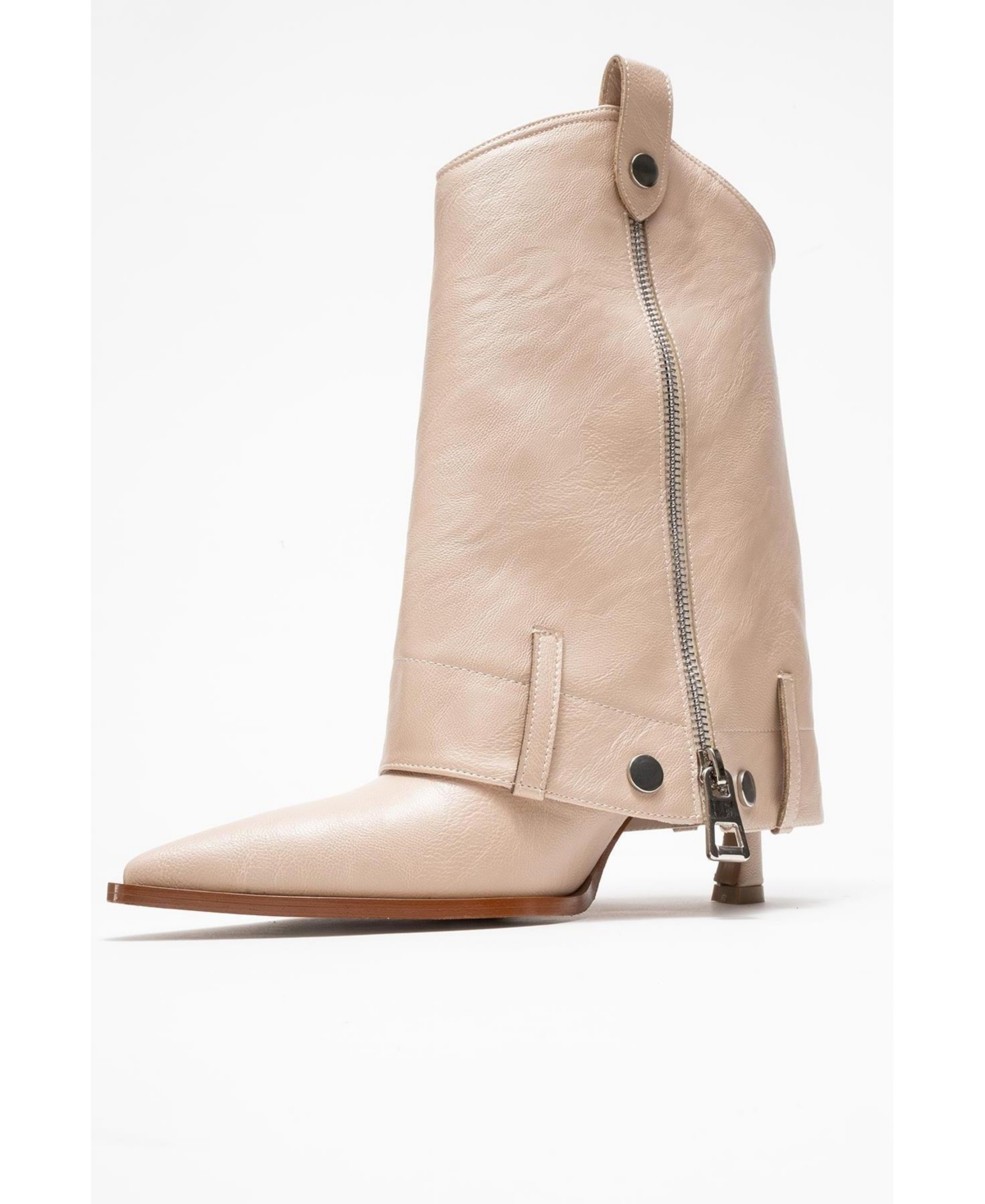 Prologue Shoes Lola Zip Pointed Toe Heel Boot (Women)