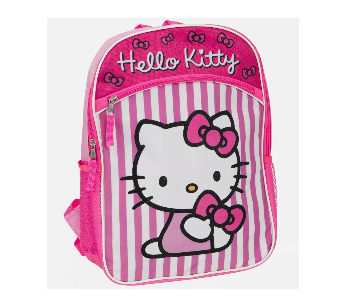 Hello Kitty Fast Forward Hello Kitty 16" Backpack with Molded Front Pocket and Printed Straps for Girls 3+