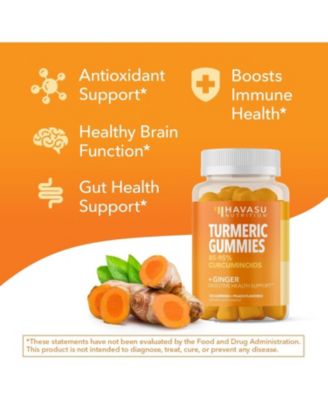 Turmeric & Ginger Gummies, Peach, 120ct