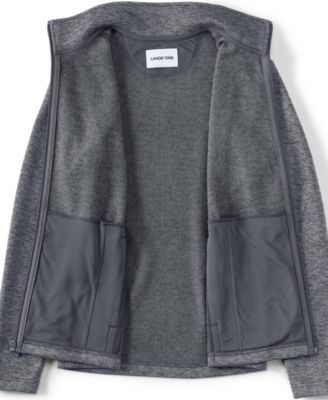 Women's Sweater Fleece Zip Front Jacket