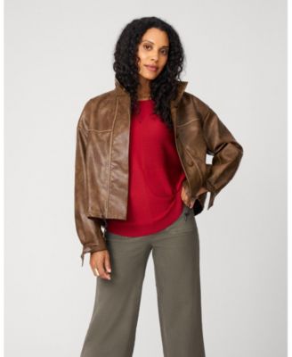 Block Rib Stitch Midweight Tunic Sweater