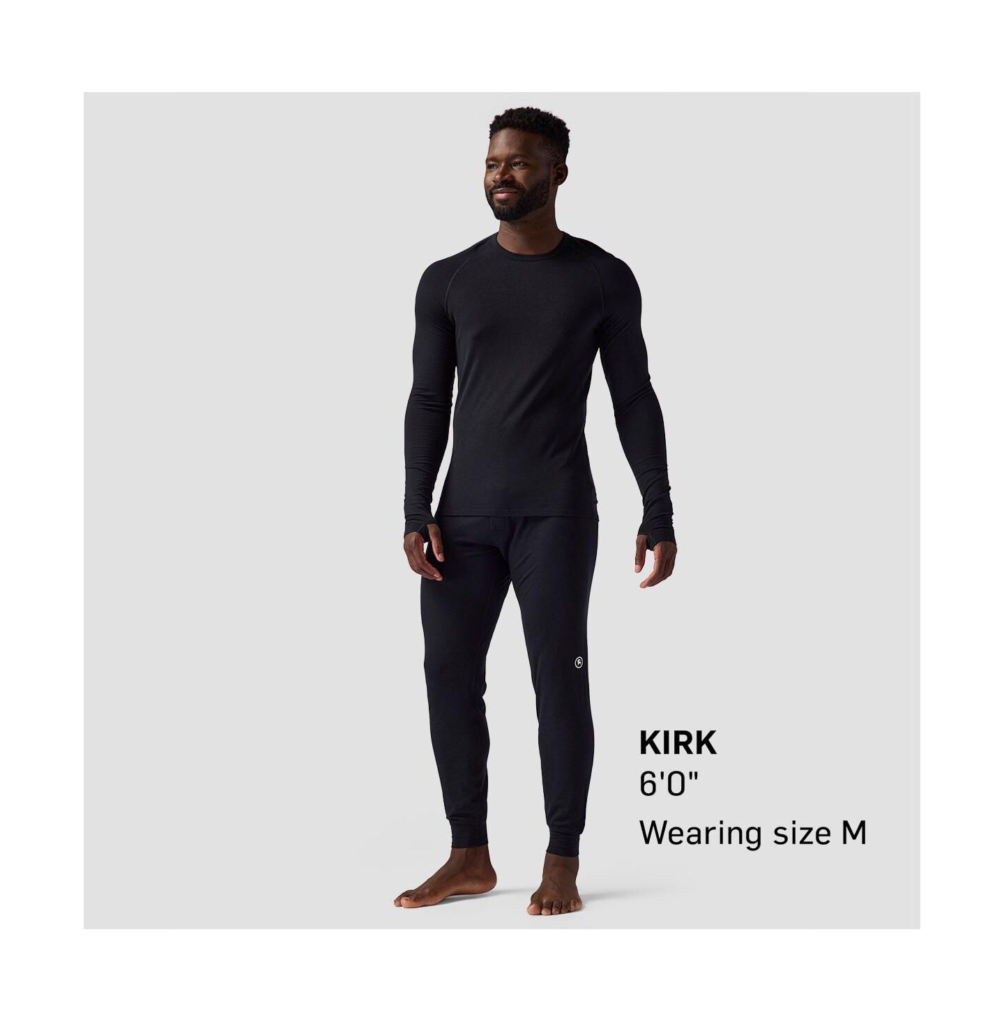 Топы Baselayer для мужчин, шерсть мериноса — Backcountry, цвет: Чёрный — фото 5