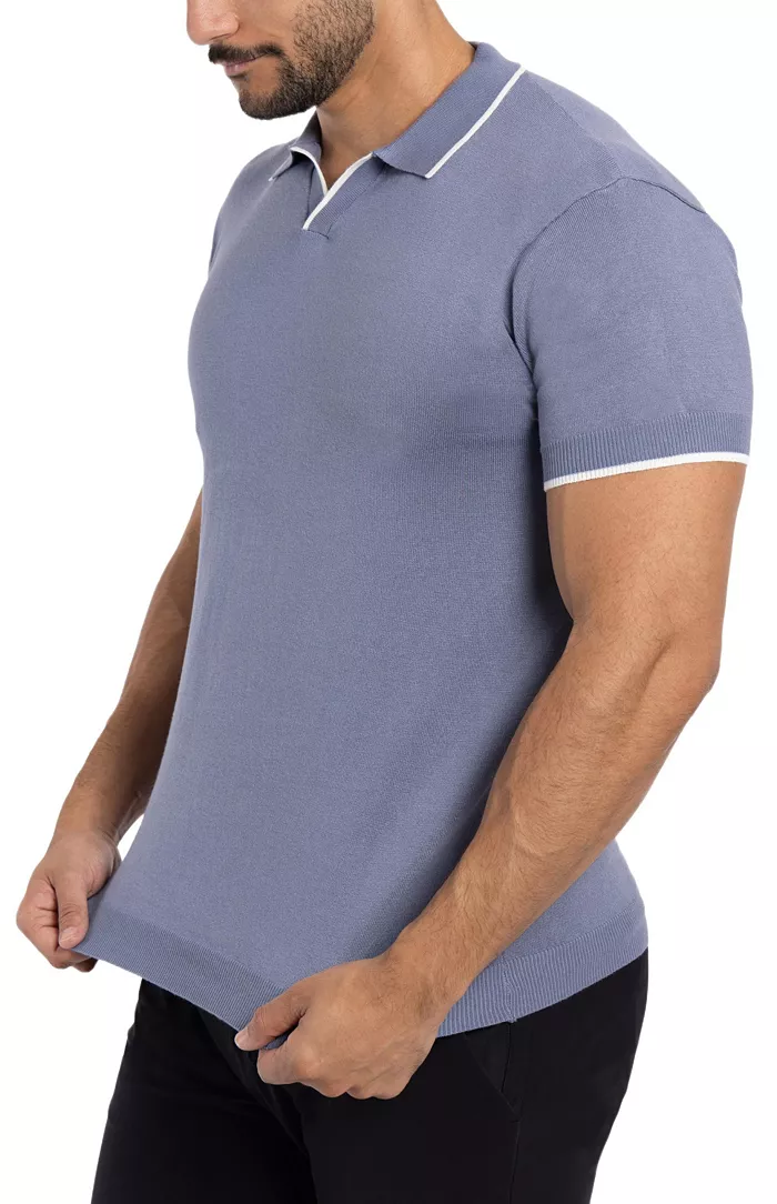 Men's Johnny Collar Sweater Polo - thumbnail 10