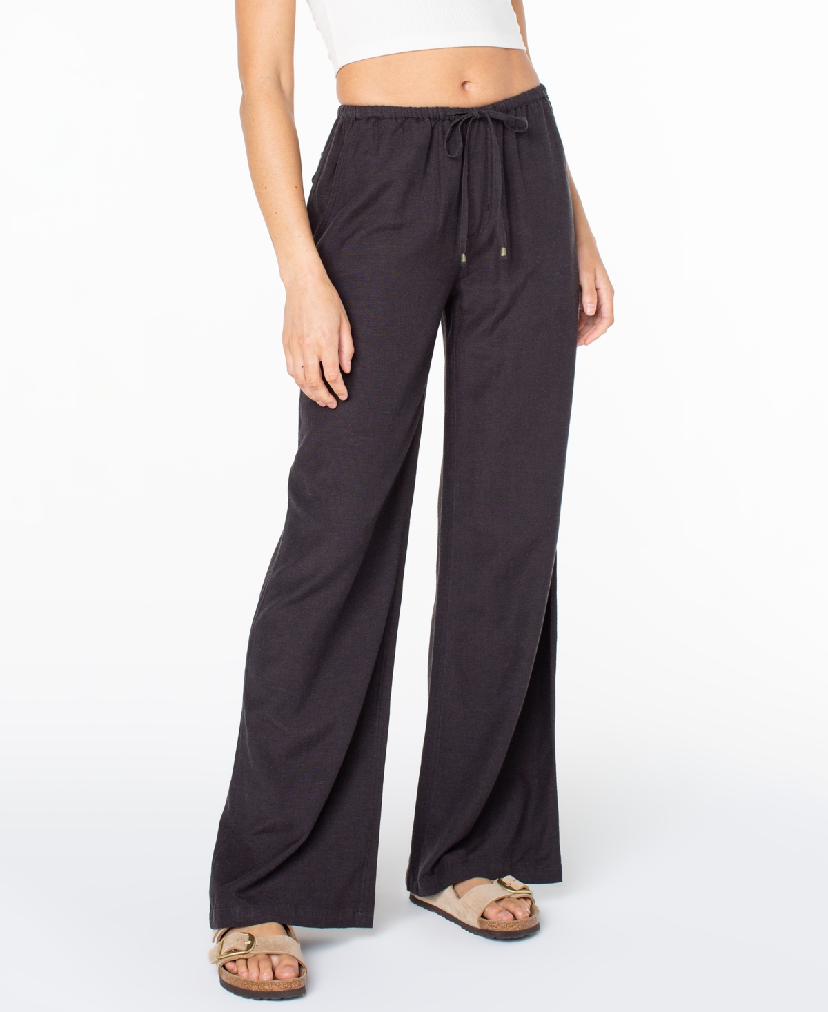 Roxy Women's Iyla Wide Leg Surf Pants In Black