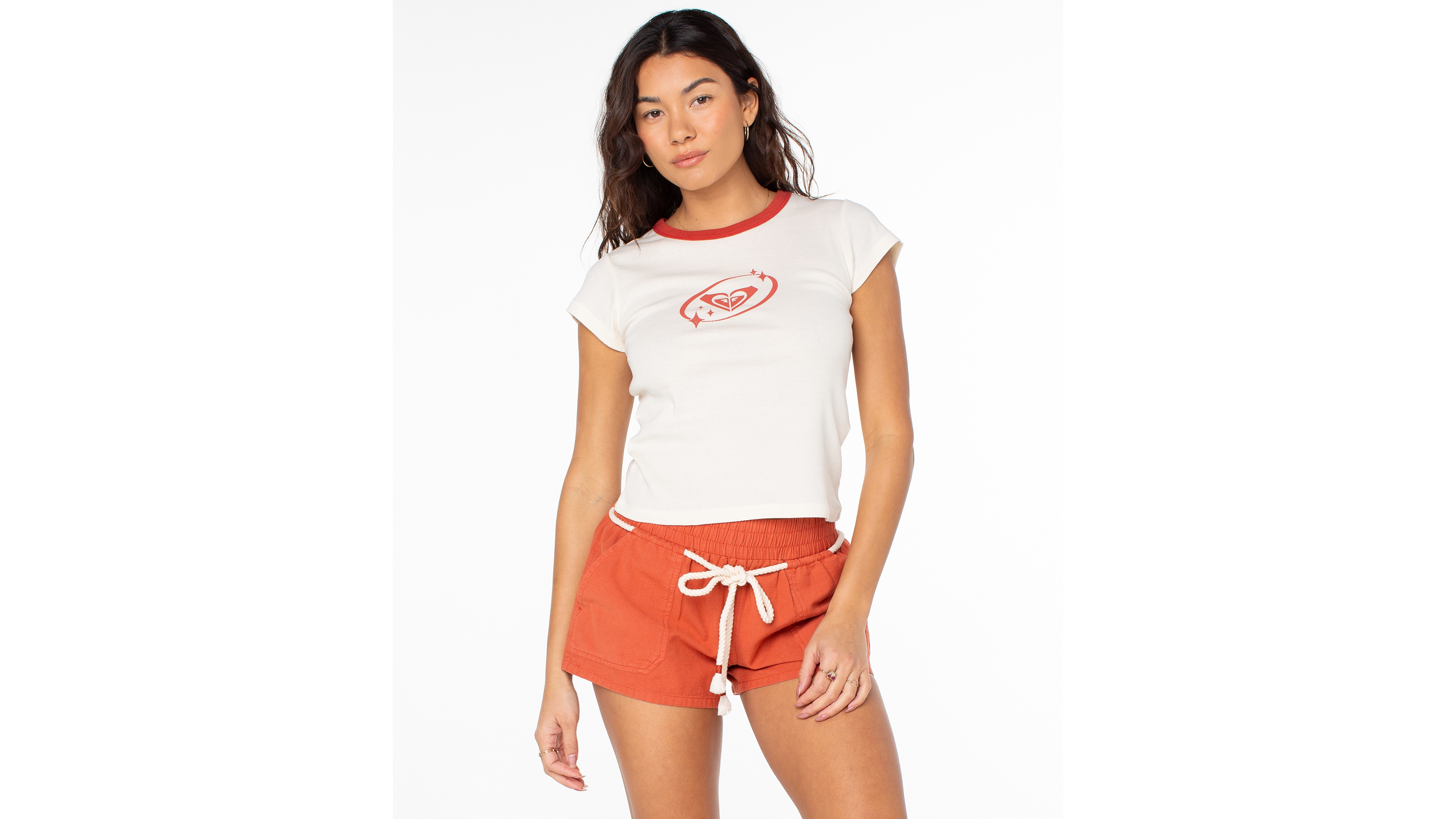 Roxy Women's Saturn Classic 90s Baby Crewneck Top