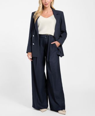 Women's Zanita Pin Stripe Relaxed-Fit Pants