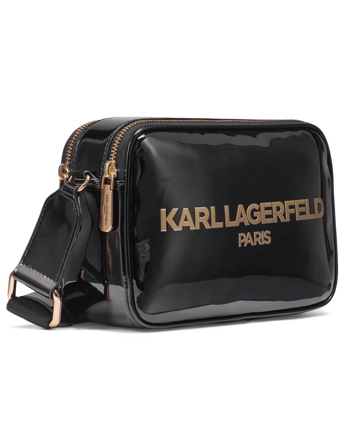 Karl Lagerfeld Maybelle Small Crossbody Strap Bag In Black