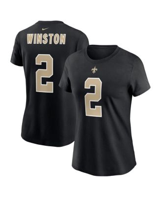 Nike - Women's Jameis Winston Black New Orleans Saints Name Number T-Shirt