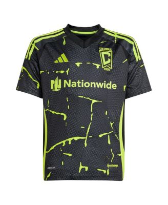Big Boys and Girls Darlington Nagbe Black Columbus Crew 2025 The Goosebumps Kit Replica Player Jersey
