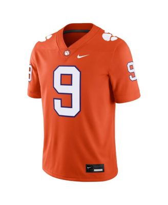 Men's Travis Etienne Orange Clemson Tigers Player Game Jersey
