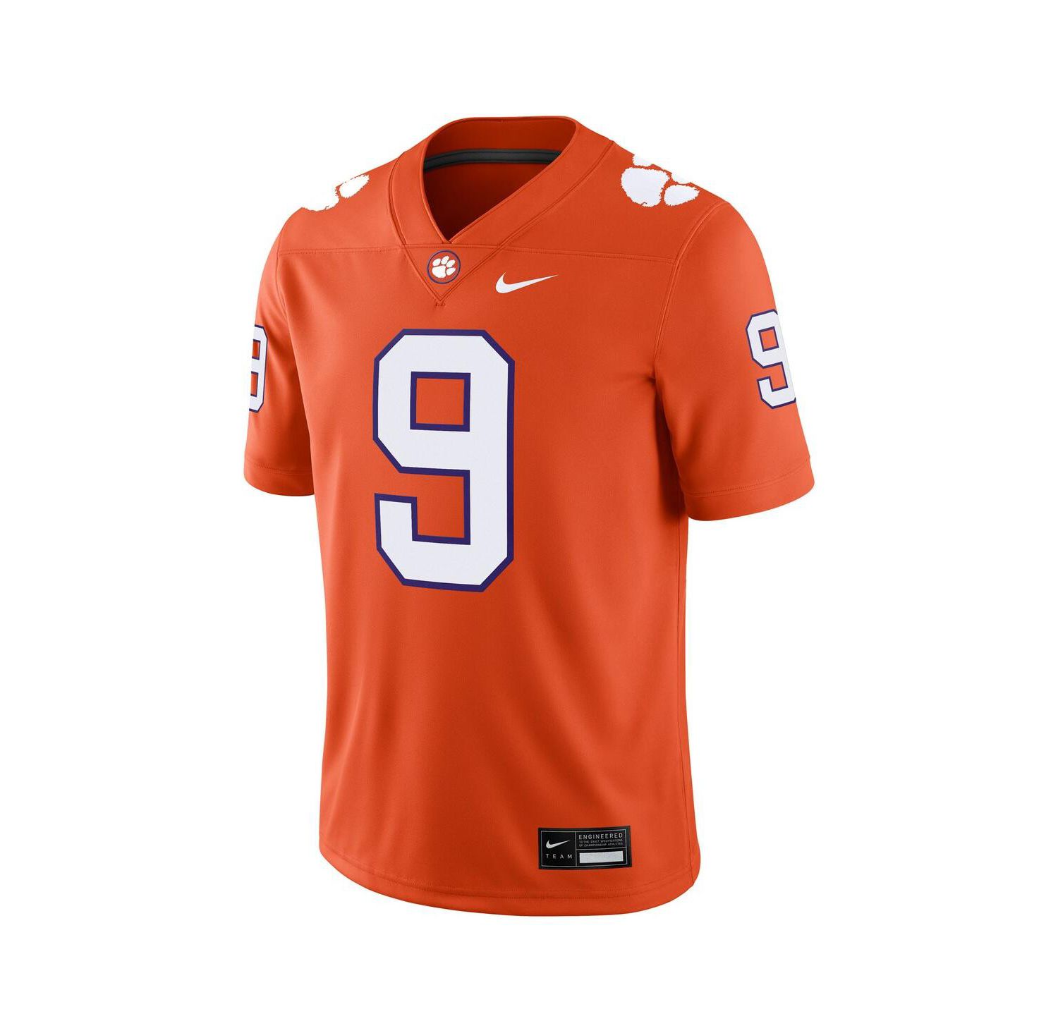 Men's Travis Etienne Orange Clemson Tigers Player Game Jersey