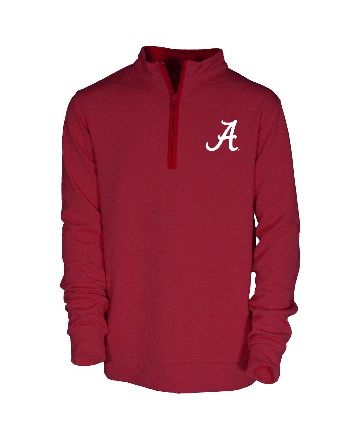 Garb Kids' Big Boys And Girls Crimson Alabama Crimson Tide Sterling Long Sleeve Quarter-zip Performance Top In Red