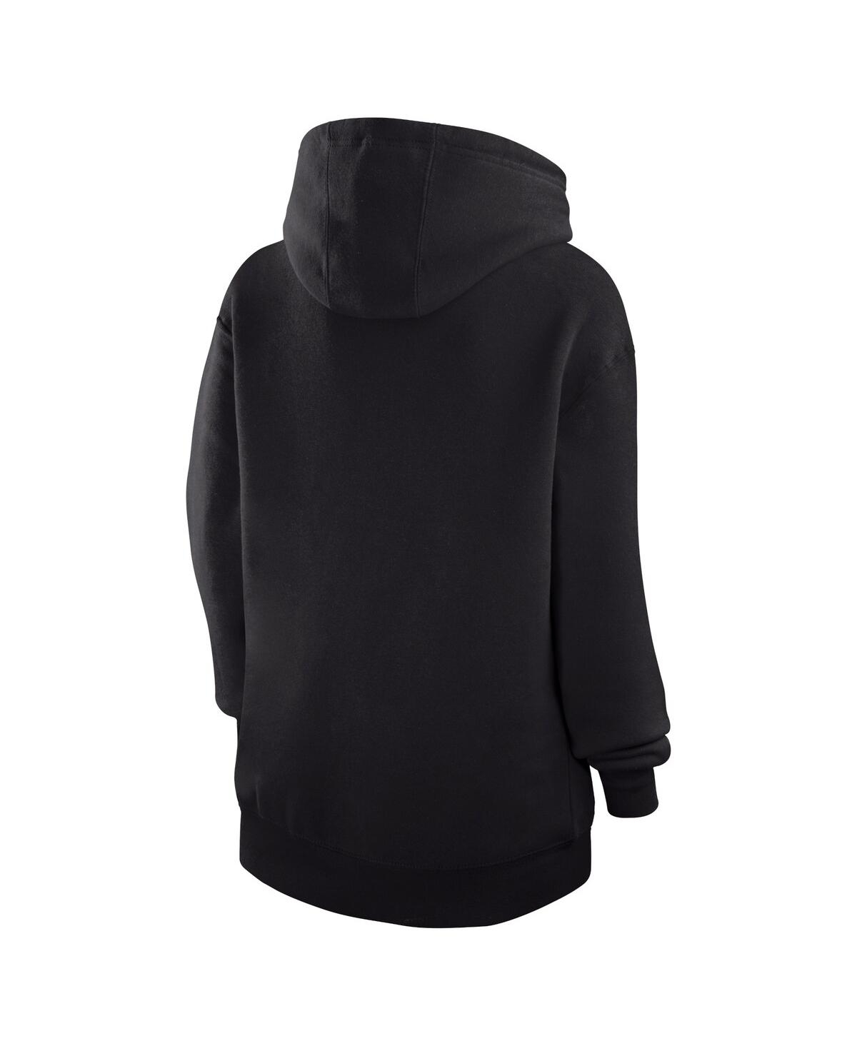 G-iii 4Her by Carl Banks Women's Black San Diego Padres Heart Fleece Pullover Hoodie