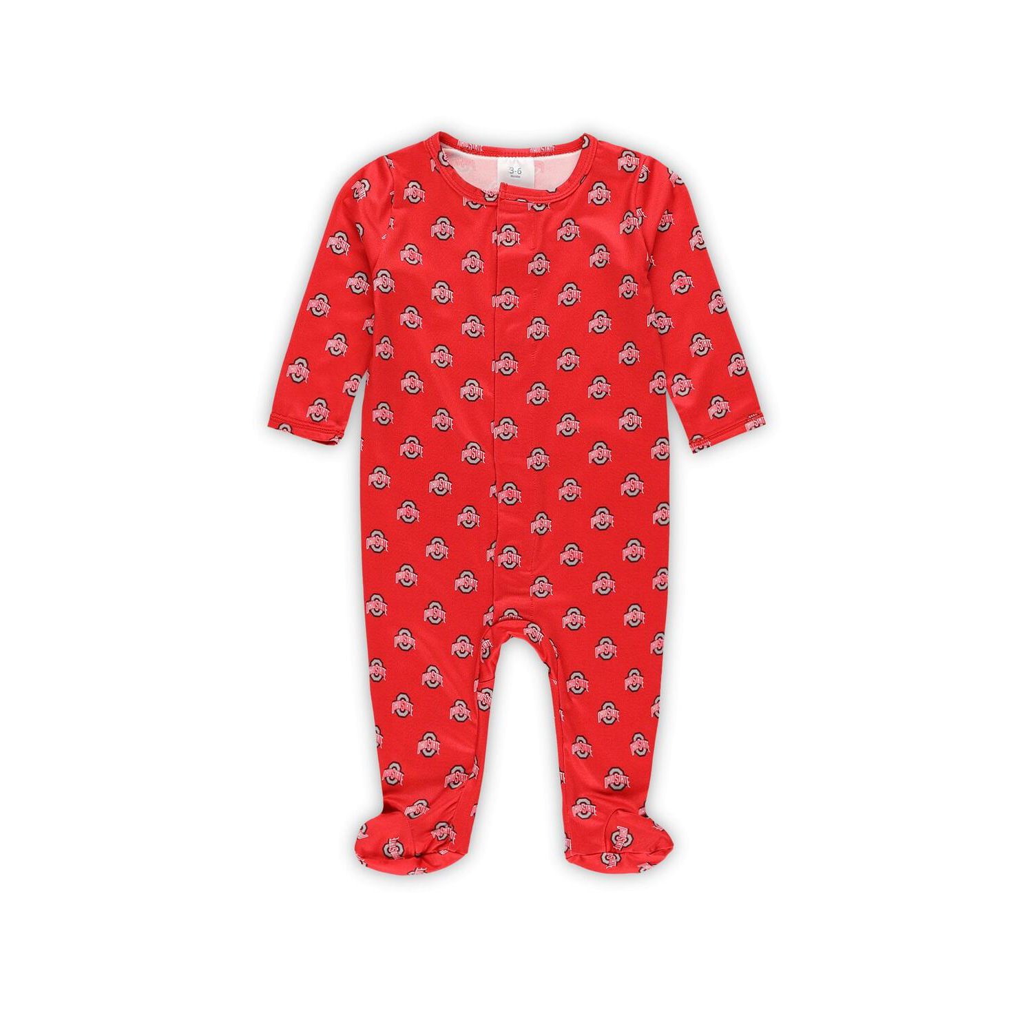 Baby Boys and Girls Scarlet Ohio State Buckeyes Magnetic Closure Sleeper