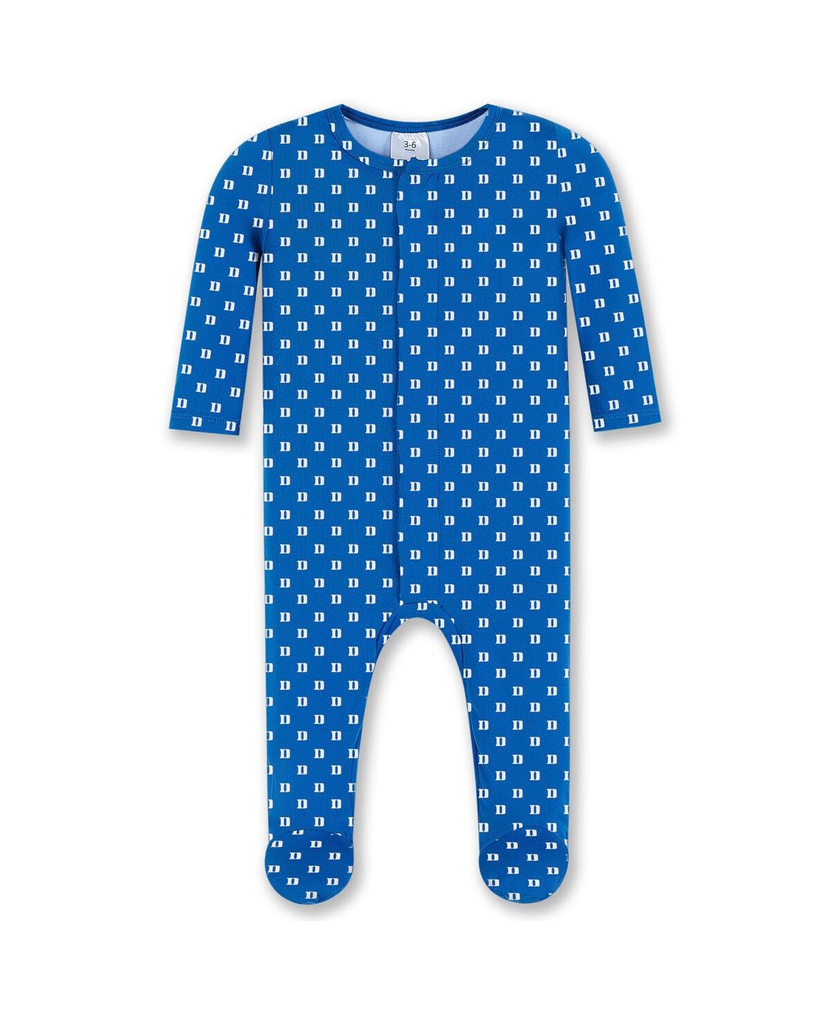 Zoozatz Baby Boys And Girls Royal Duke Blue Devils Magnetic Closure Sleeper
