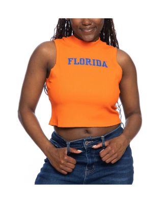 ZooZatz - Women's Orange Florida Gators Cropped Tank Top
