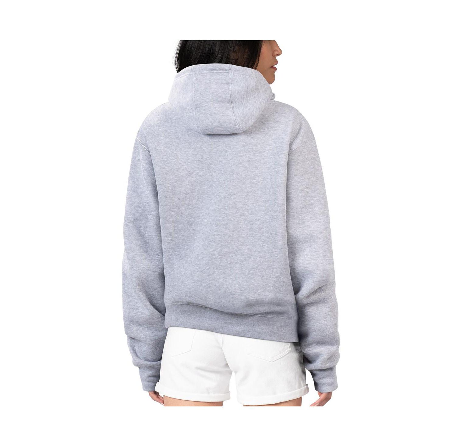 Women's Heather Gray Cincinnati Reds City Graphic Pullover Hoodie