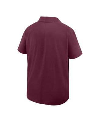 Men's Maroon Minnesota Golden Gophers Woven Polo Shirt