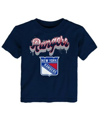 Outerstuff - Toddler Navy New York Rangers Bubbly Script T-Shirt