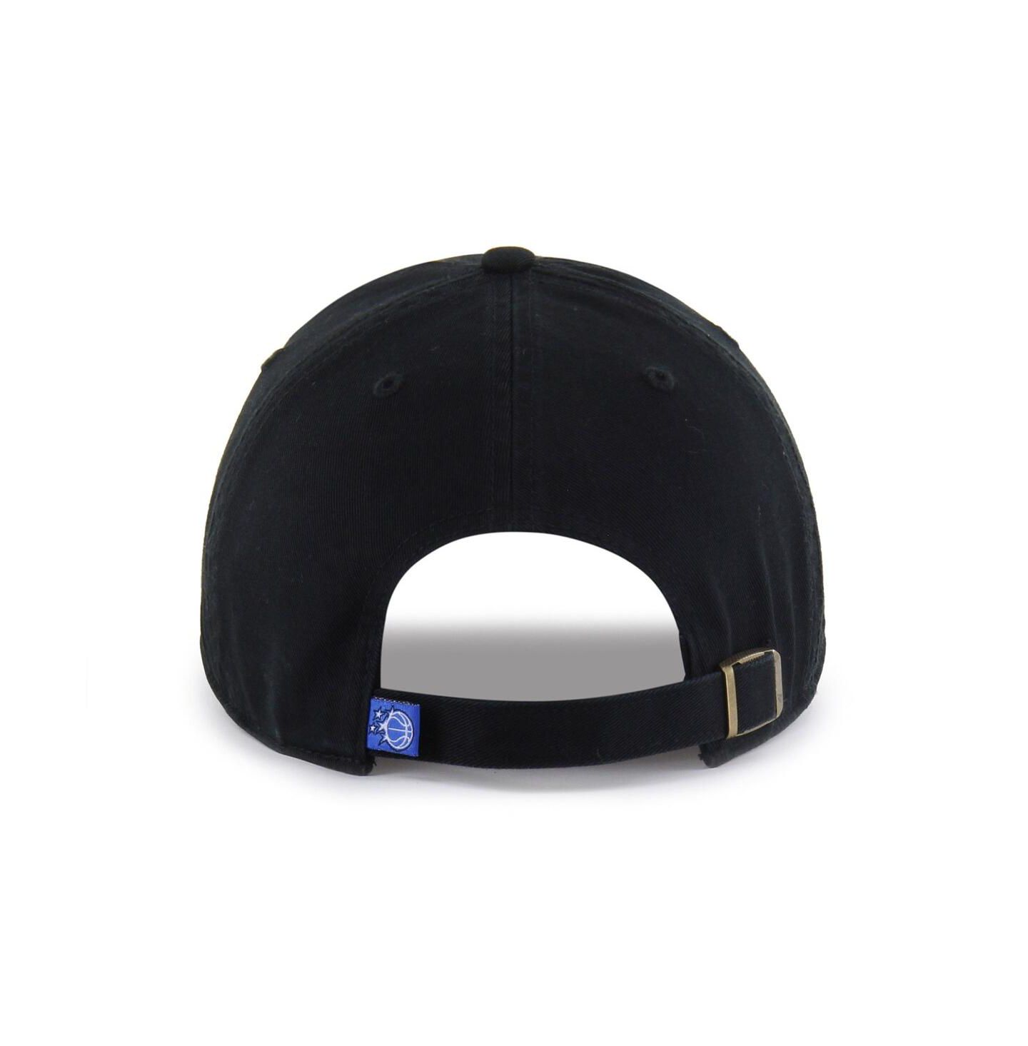 Мужская кепка '47 Brand Black Orlando Magic Core Logo Clean Up Adjustable Hat — фото 2