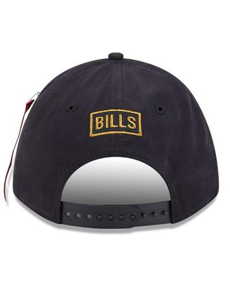 x Alpha Industries Men's Black Buffalo Bills A-Frame 9FORTY Adjustable Hat