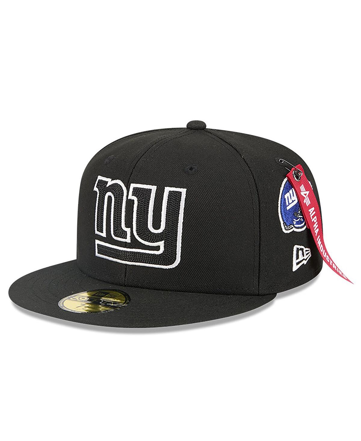 New Era x Alpha Industries Men's Black York Giants 59FIFTY Fitted Hat
