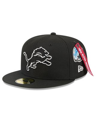New Era - Men's x Alpha Industries Black Detroit Lions 59FIFTY Fitted Hat