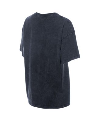 Women's Navy Boston Red Sox Mineral Wash Oversized T-Shirt